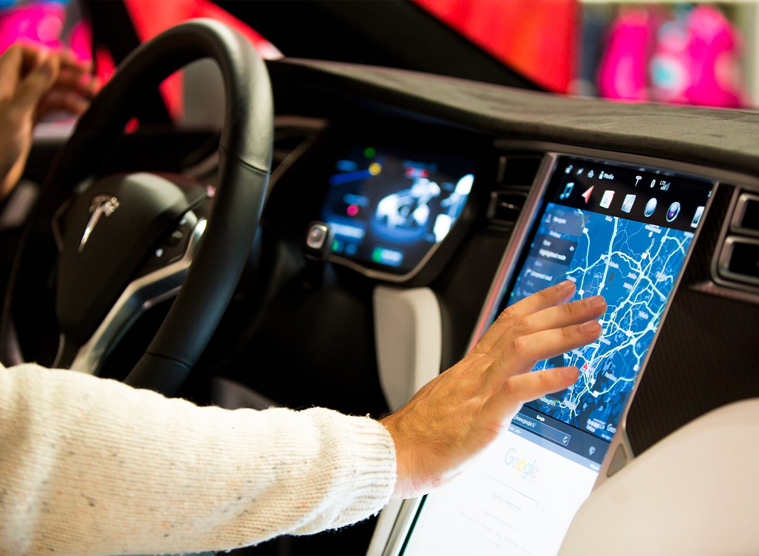 graphical user interface in car